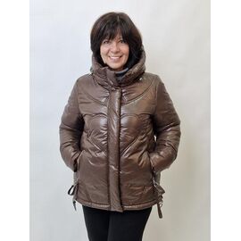 Куртка жіноча зимова 974 brown р.44-50 "LIArt" недорого оптом від прямого постачальника