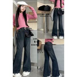 Фотография Джинсы детские утеплённые на девочку 263019 navy р.26-30 "Major" недорого оптом от прямого поставщика