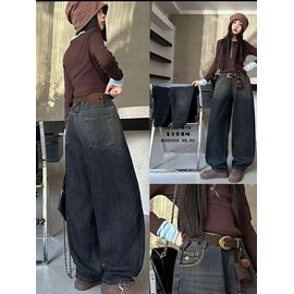 Фотография Джинсы детские утеплённые на девочку 283218 black р.28-32 "Major" недорого оптом от прямого поставщика