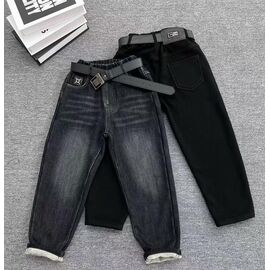 Фотография Джинсы детские утеплённые на мальчика 89158 black р.22-26 "Major" недорого оптом от прямого поставщика