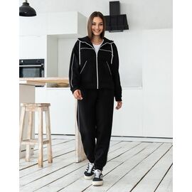 Фотография Костюм спортивный женский ДЗ107 black р.S-XL "AZNA" недорого оптом от прямого поставщика