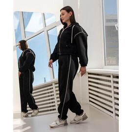 Фотография Костюм спортивный женский ДЗ120 black р.S-XL "AZNA" недорого оптом от прямого поставщика