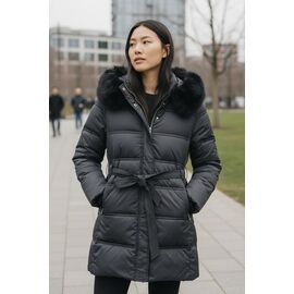 Фотография Куртка женская зимняя 76716 black р.46-56 "DKNSEL" недорого оптом от прямого поставщика