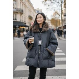 Куртка жіноча зимова 9519 black р.S-L "DKNSEL" недорого оптом від прямого постачальника