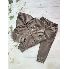 Костюм дитячий спортивний теплий на дівчинку 1058 camel р.98-116 "Marimaks" недорого оптом від прямого постачальника