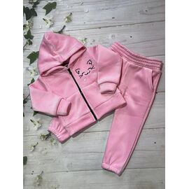 Костюм дитячий спортивний теплий на дівчинку 1058 l.pink р.98-116 "Marimaks" недорого оптом від прямого постачальника