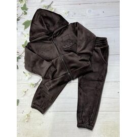 Костюм дитячий спортивний теплий на дівчинку 1059 black р.98-116 "Marimaks" недорого оптом від прямого постачальника