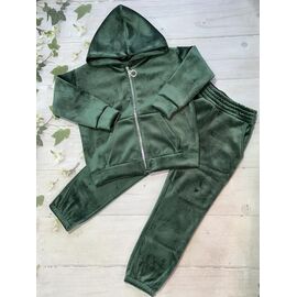 Костюм дитячий спортивний теплий на дівчинку 207 d.green р.122-140 "Marimaks" недорого оптом від прямого постачальника
