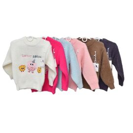 Светер Дитячий на дівчинку Y389 brown р.110-150 "Marimaks" недорого оптом від прямого постачальника