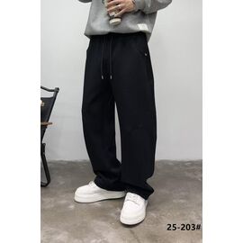 Штани чоловічі утеплені 25-203 black р.M-3XL "2BRO" недорого оптом від прямого постачальника