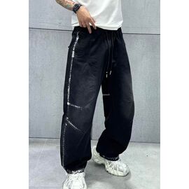 Штани чоловічі утеплені 6322 black р.M-3XL "2BRO" недорого оптом від прямого постачальника