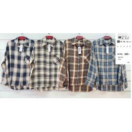 Сорочка тепла жіноча 2505 navy-beige р.2XL-6XL "BASE" недорого оптом від прямого постачальника