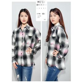 Сорочка тепла жіноча 521 grey р.2XL-6XL "BASE" недорого оптом від прямого постачальника