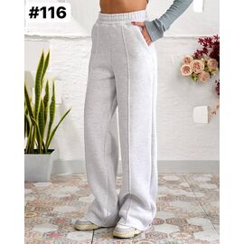 Фотография Штаны спортивные женские тёплые 116 l.grey р.42-46 "ZLATA" недорого оптом от прямого поставщика