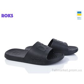 Шльопанці чоловічі пляжні Літо Dago 131 чорний (8 пар р.40-46) "Roks" недорого оптом від прямого постачальника