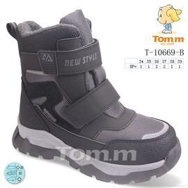 Черевики дитячі зручні Зима T-10669-B (8 пар р.34-39) "Ok Shoes" недорого оптом від прямого постачальника