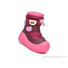 Дутики дитячі утеплені Зима 51159C (8 пар р.23-28) "Ok Shoes" недорого оптом від прямого постачальника