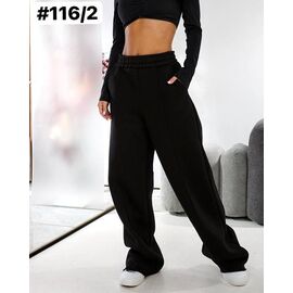 Фотография Штаны спортивные женские тёплые 116-2 black р.48-52 "ZLATA" недорого оптом от прямого поставщика