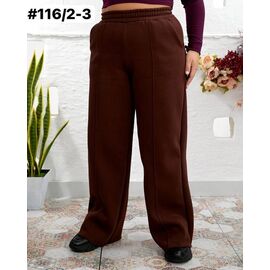 Фотография Штаны спортивные женские тёплые 116-3 brown р.48-52 "ZLATA" недорого оптом от прямого поставщика