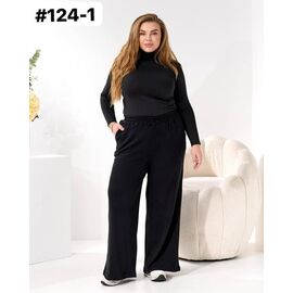 Фотография Штаны женские утеплённые 124-1 black р.52-62 "ZLATA" недорого оптом от прямого поставщика