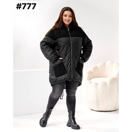 Фотография Куртка женская зимняя 777 black р.52-58 "ZLATA" недорого оптом от прямого поставщика