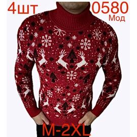 Фотография Свитер мужской ND431-0580 red р.M-2XL "EMRE" недорого оптом от прямого поставщика