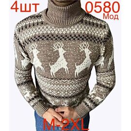 Фотография Свитер мужской ND433-0580 beige р.M-2XL "EMRE" недорого оптом от прямого поставщика