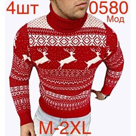 Фотография Свитер мужской ND434-0580 red р.M-2XL "EMRE" недорого оптом от прямого поставщика