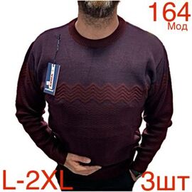 Фотография Свитер мужской ND444-164 wine р.L-2XL "EMRE" недорого оптом от прямого поставщика