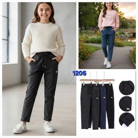 Штани дитячі утеплені на дівчинку 1206 mix р.6-15 "Hoan" недорого оптом від прямого постачальника