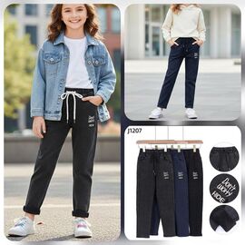 Штани дитячі утеплені на дівчинку 1207 mix р.6-15 "Hoan" недорого оптом від прямого постачальника