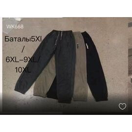 Фотография Штаны женские утеплённые 668 mix р.6XL-10XL "Hoan" недорого оптом от прямого поставщика