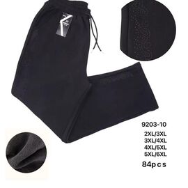 Фотография Штаны женские утеплённые 9203-10 black р.2XL-6XL "Hoan" недорого оптом от прямого поставщика