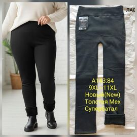 Фотография Лосины женские тёплые A143-84 black р.9XL-11XL "Hoan" недорого оптом от прямого поставщика