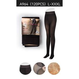 Фотография Колготы тёплые женские A964 black р.42-54 "Hoan" недорого оптом от прямого поставщика