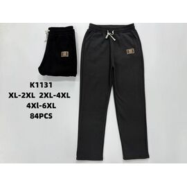 Штани жіночі утеплені K1131 black р.XL-6XL "Hoan" недорого оптом від прямого постачальника