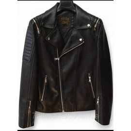 Фотография Куртка-косуха мужская демисезонная, кожзам, размеры 44-54 "R-RLX" недорого от прямого поставщика