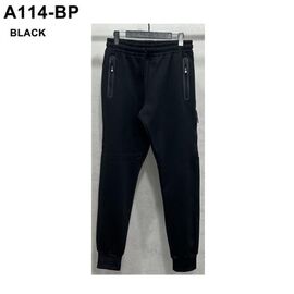 Штани спортивні чоловічі утеплені A114BP black р.M-3XL "Ale-Ate" недорого оптом від прямого постачальника