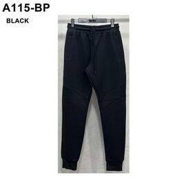 Штани спортивні чоловічі утеплені A115BP black р.M-3XL "Ale-Ate" недорого оптом від прямого постачальника