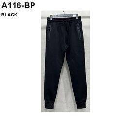 Штани спортивні чоловічі утеплені A116BP black р.M-3XL "Ale-Ate" недорого оптом від прямого постачальника