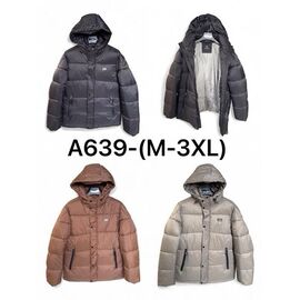 Куртка чоловіча зимова A639 brown р.48-56 "Ale-Ate" недорого оптом від прямого постачальника