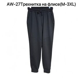 Фотография Штаны спортивные женские тёплые AW27T black р.M-3XL "Ale-Ate" недорого оптом от прямого поставщика