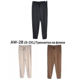 Фотография Штаны спортивные женские тёплые AW28-0 beige р.S-2XL "Ale-Ate" недорого оптом от прямого поставщика