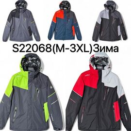 Фотография Куртка мужская зимняя S22068 black-red р.M-3XL "Ale-Ate" недорого оптом от прямого поставщика