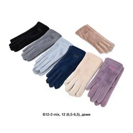 Рукавички жіночі утеплені B12-3 mix р.6.5-8.5 "Descarrilado" недорого оптом від прямого постачальника