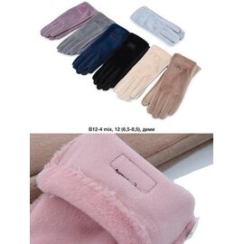 Рукавички жіночі утеплені B12-4 mix р.6.5-8.5 "Descarrilado" недорого оптом від прямого постачальника