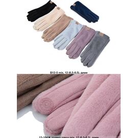 Рукавички жіночі утеплені B12-5 mix р.6.5-8.5 "Descarrilado" недорого оптом від прямого постачальника