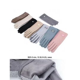 Рукавички жіночі утеплені B20-3 mix р.6.5-8.5 "Descarrilado" недорого оптом від прямого постачальника