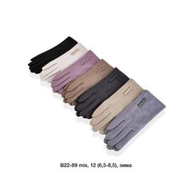 Рукавички жіночі утеплені B22-89 mix р.6.5-8.5 "Descarrilado" недорого оптом від прямого постачальника
