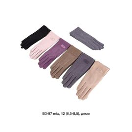 Фотография Перчатки утеплённые женские B3-97 mix р.6.5-8.5 "Descarrilado" недорого оптом от прямого поставщика